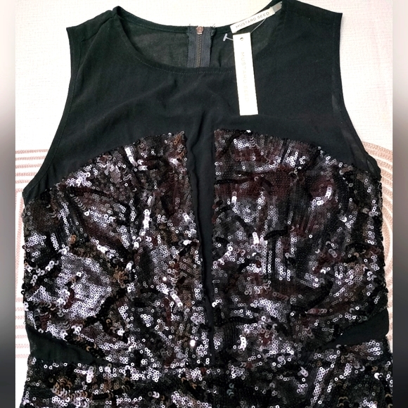 Mustard Seed, black dress short, It has sequins style, NEW - Picture 2 of 14